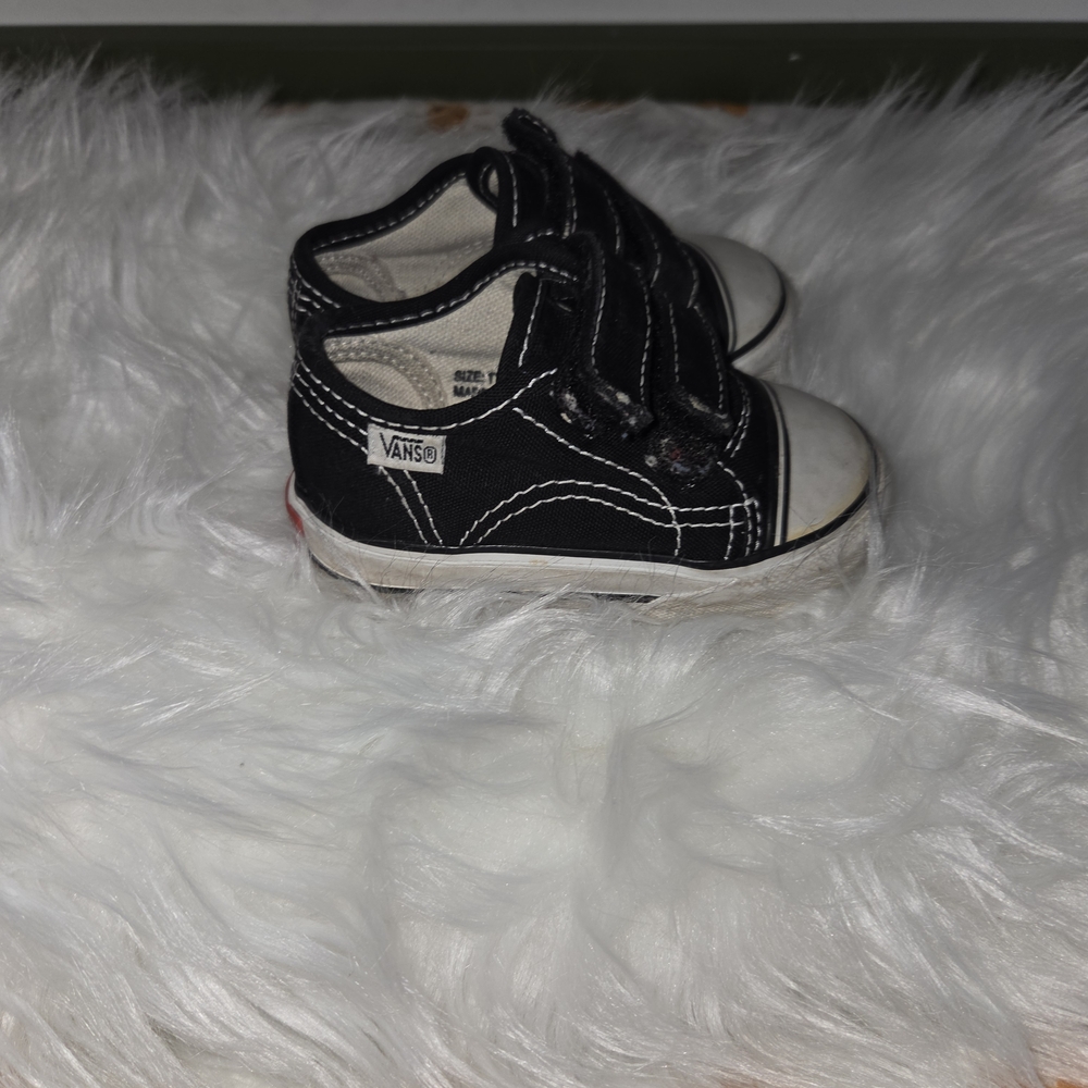 Vans Kids Black and White Sneakers